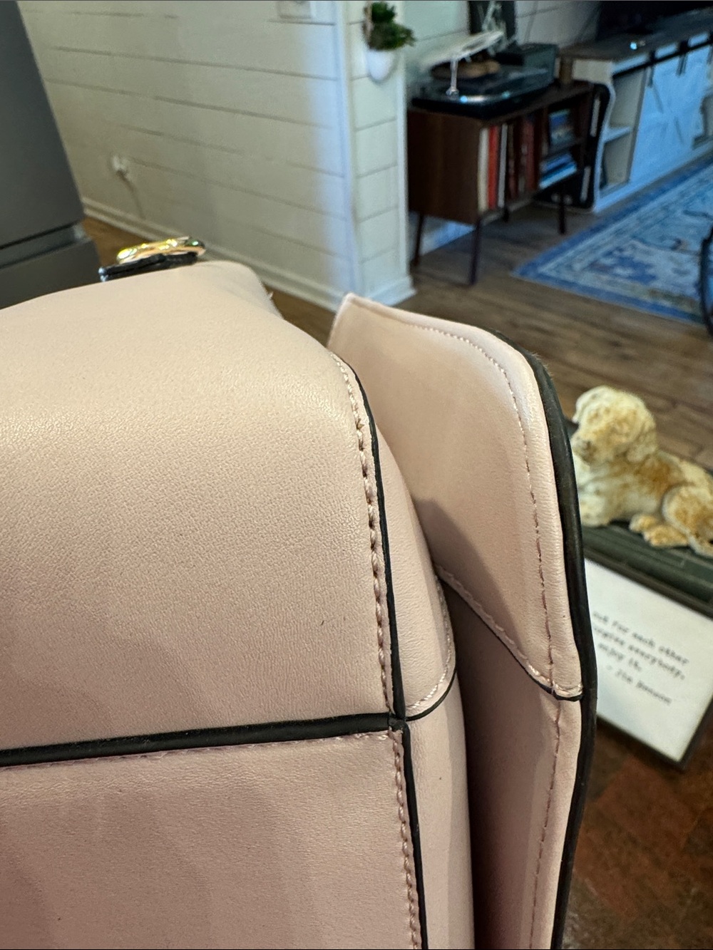 Andrew Marc Pale Pink Floral Perforated Satchel - Picture 11 of 16
